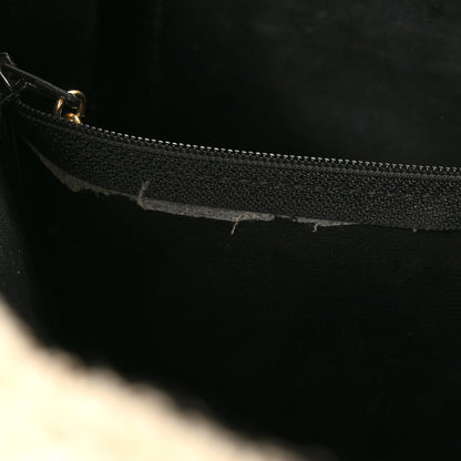 Chanel Terry Cotton CC Tote Black White 14 of 14