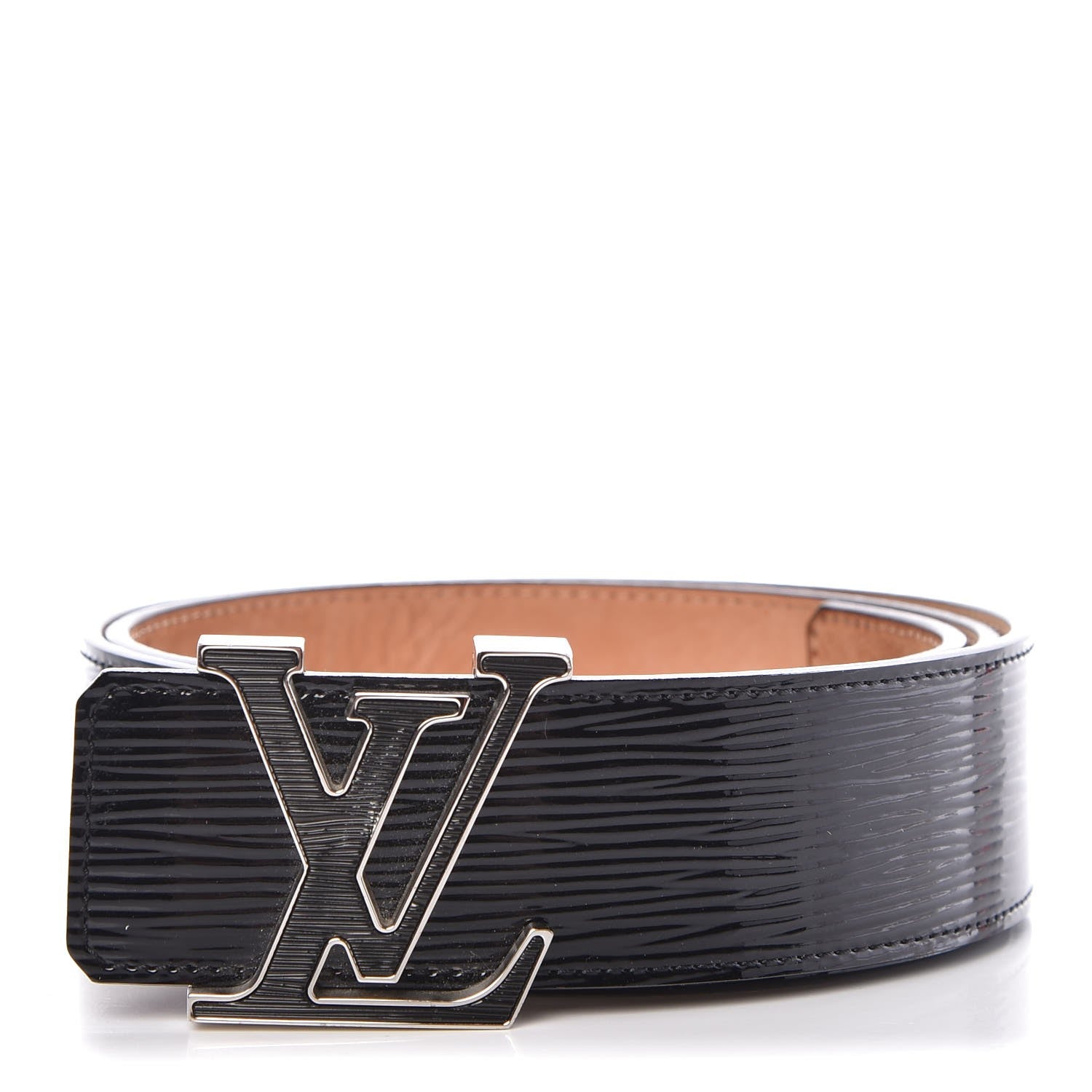 Louis Vuitton Epi Electric 40mm LV Initiales Belt 85 34 Black 1 of 9