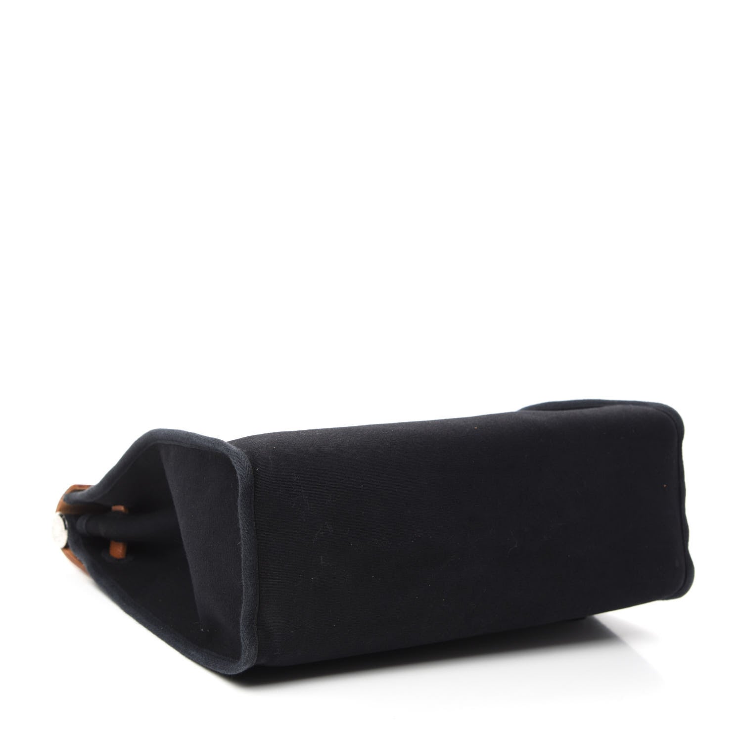 Hermes Toile Vache Calfskin Herbag 30 PM Black Natural 4 of 15
