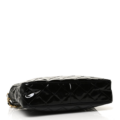 Chanel Patent Quilted Tassel Camera Case Black 4 of 11