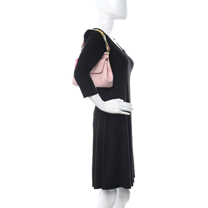 Dolce & Gabbana Dauphine Small Miss Sicily Satchel With Scarf Pink 2 of 9