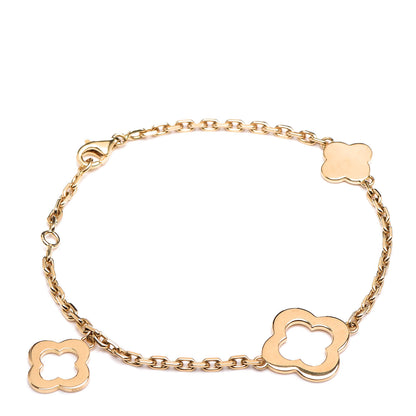 Van Cleef & Arpels 18K Yellow Gold 3 Motifs Byzantine Alhambra Bracelet 1 of 5
