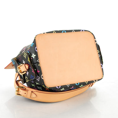 Louis Vuitton Monogram Multicolor Petit Noe Black 4 of 7