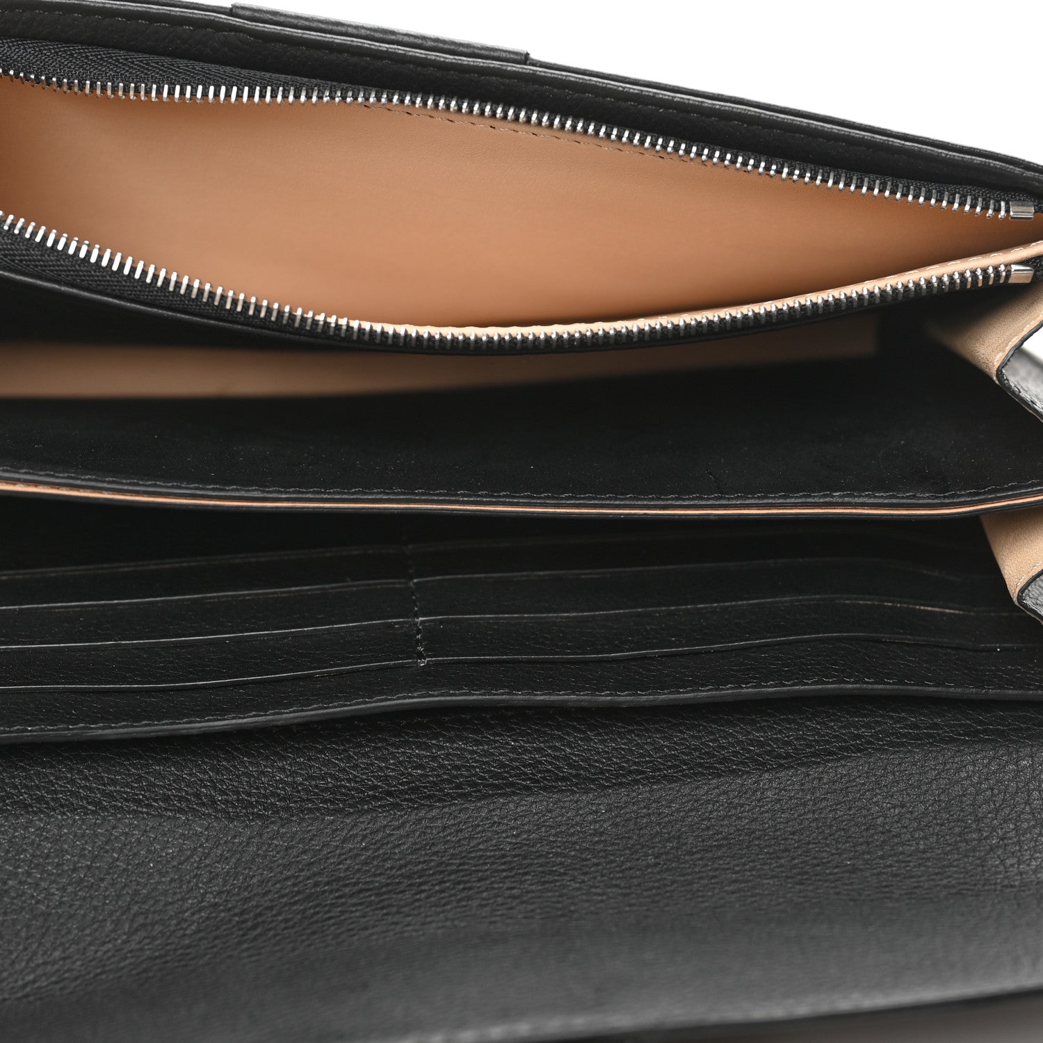 Delvaux Grained Calfskin Brillant PTF Long Wallet Black 5 of 7