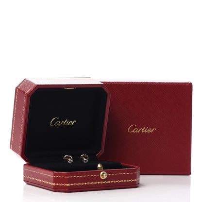 Cartier 18K Pink Gold Diamond MM D'Amour Earrings 6 of 6
