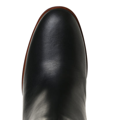 Gucci Deauville Calfskin Cinched Knee High Boots 39.5 Black 10 of 11