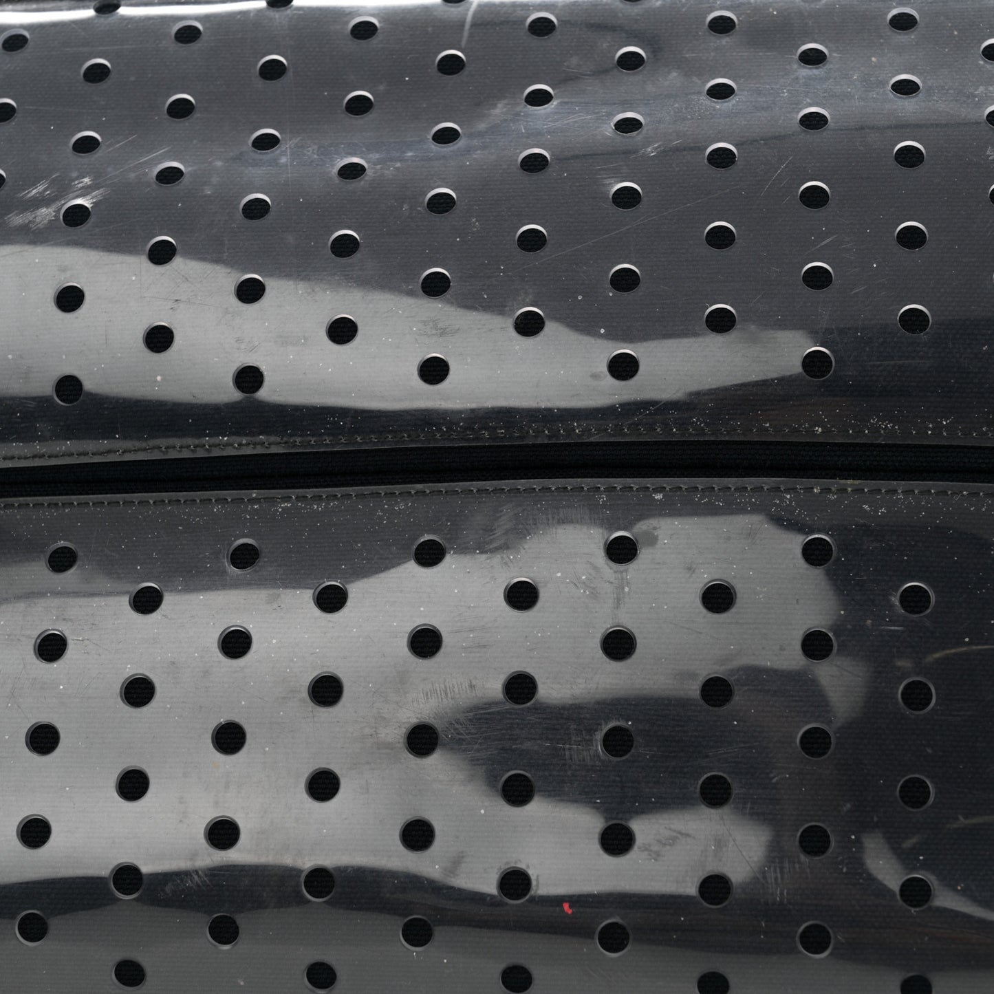 Canvas Vinyl Perforated CC Tote White Black Dark Navy