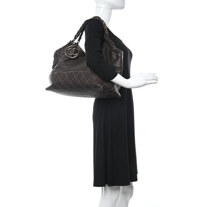 Chanel Metallic Calfskin Baby Coco Cabas Bronze 2 of 12