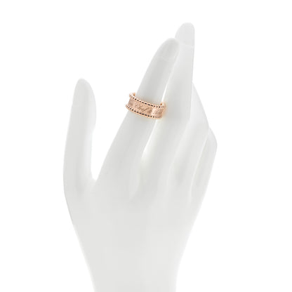 Van Cleef & Arpels 18K Rose Gold Perlee Signature Ring 50 5.25 2 of 6