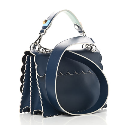 Fendi Vitello Liberty Scalloped Studded Flowers and Bows Kan I Shoulder Bag Amazzonia Multicolor 3 of 16