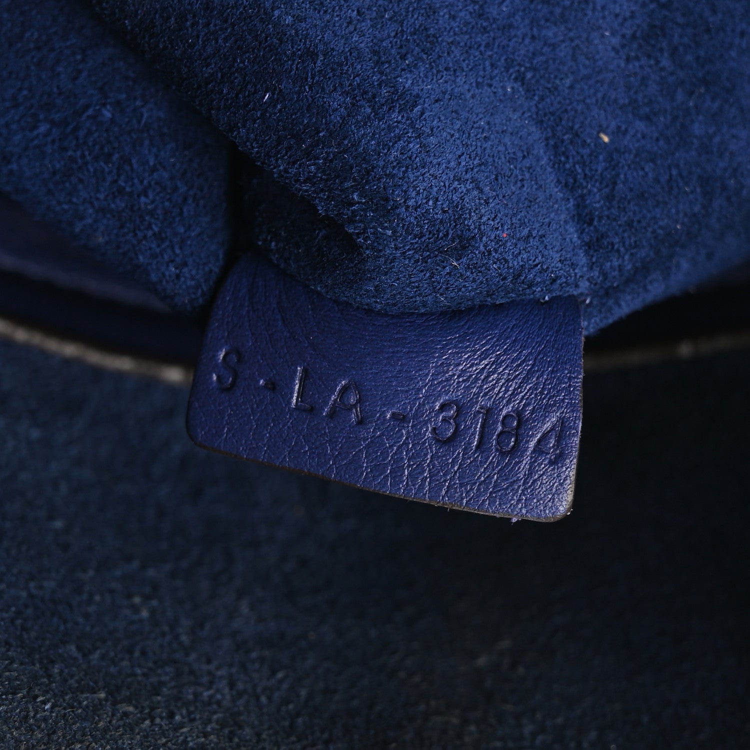 Celine Grained Calfskin Medium Phantom Luggage Indigo 1836321