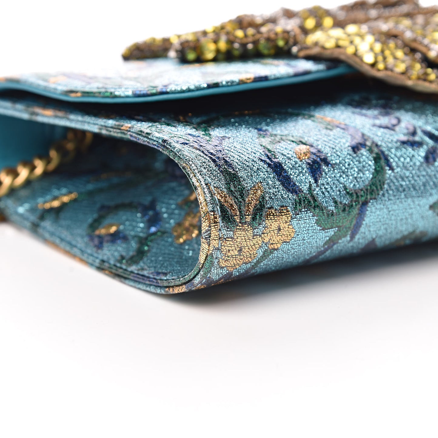 Brocade Broadway Clutch Bag Azure