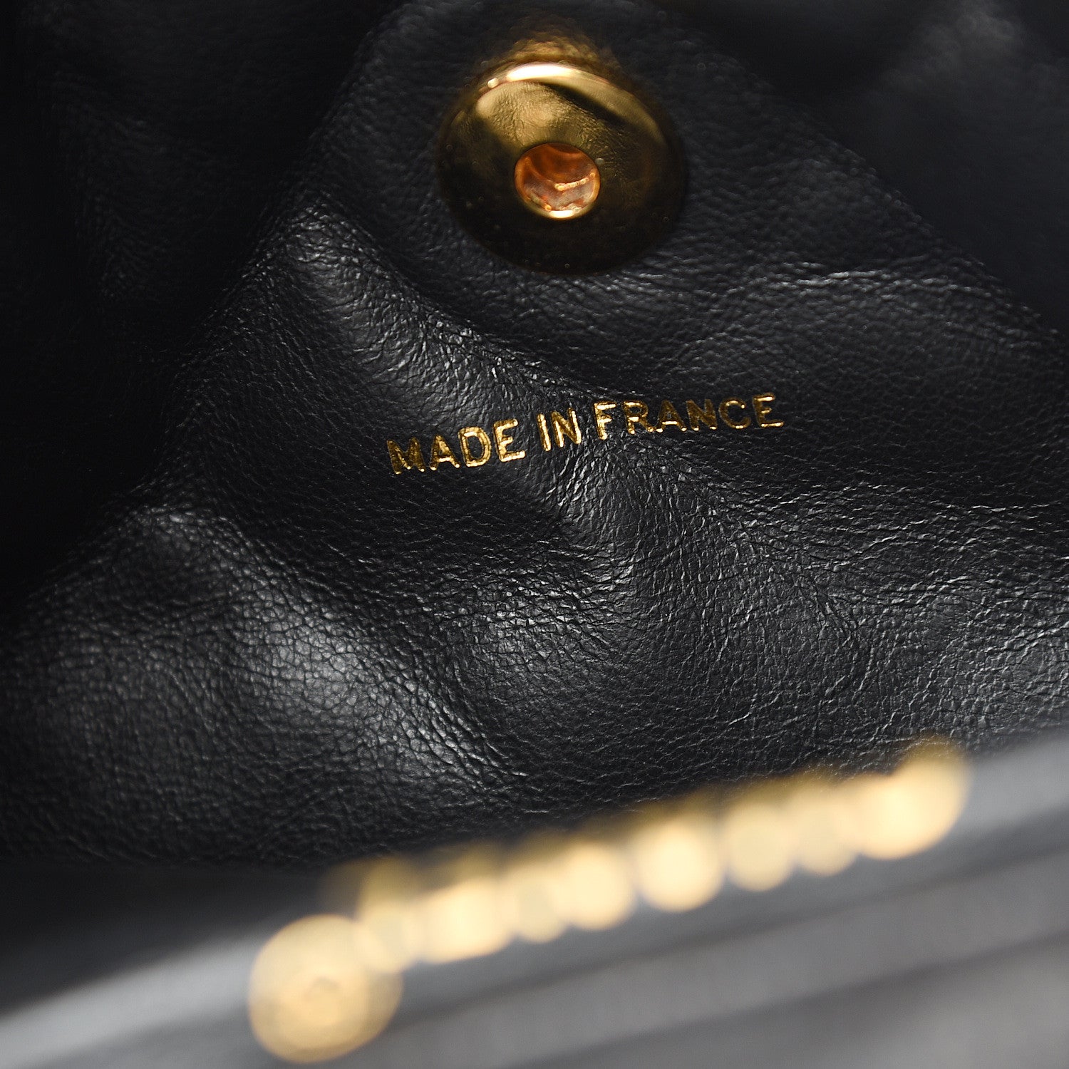 Chanel Lambskin Quilted Drawstring Backpack Black 6 of 11