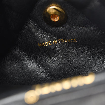 Chanel Lambskin Quilted Drawstring Backpack Black 6 of 11