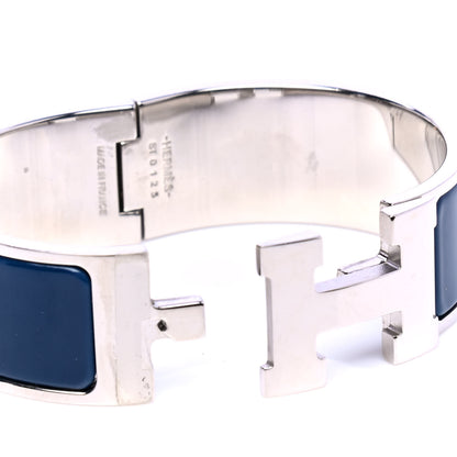 Hermes Enamel Wide Clic Clac H Bracelet PM Bleu Biarritz 4 of 5