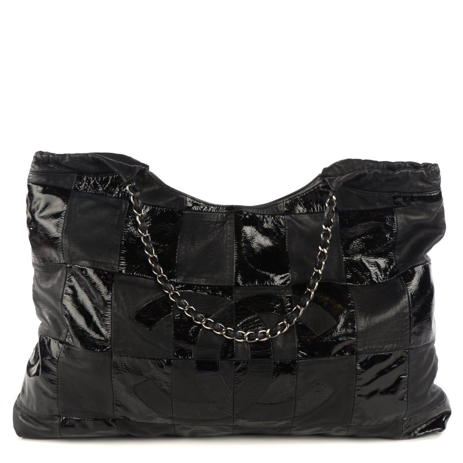 Chanel Patent Large Brooklyn Tote Black 1 of 8