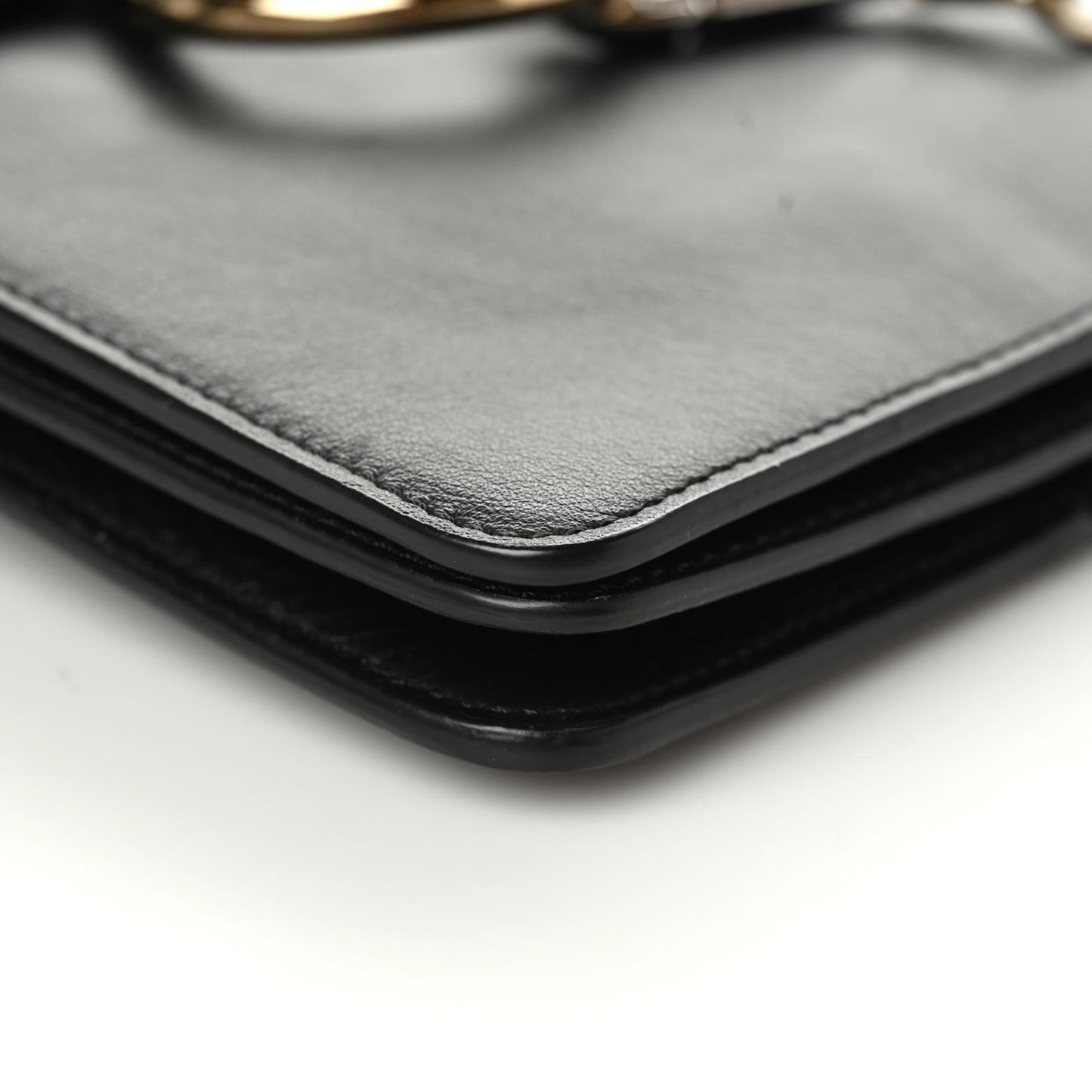 Suede Calfskin Mini Faye Bracelet Bag Black