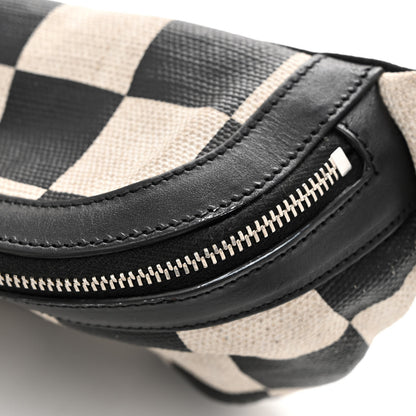 Saint Laurent Canvas Classic Belt Bag Black White 16 of 16