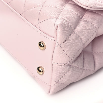 Chanel Caviar Quilted Mini Coco Handle Flap Light Pink 11 of 12
