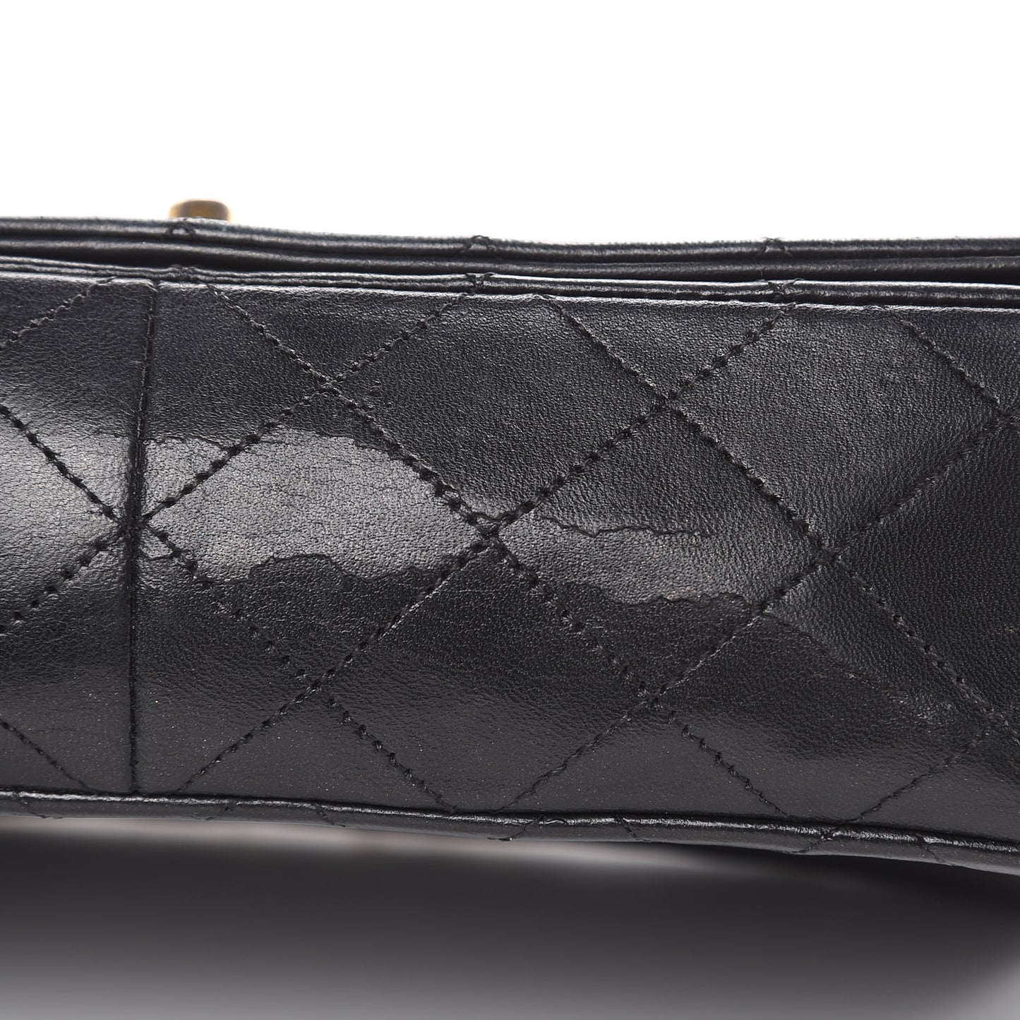 Lambskin Quilted Small Single Flap Black