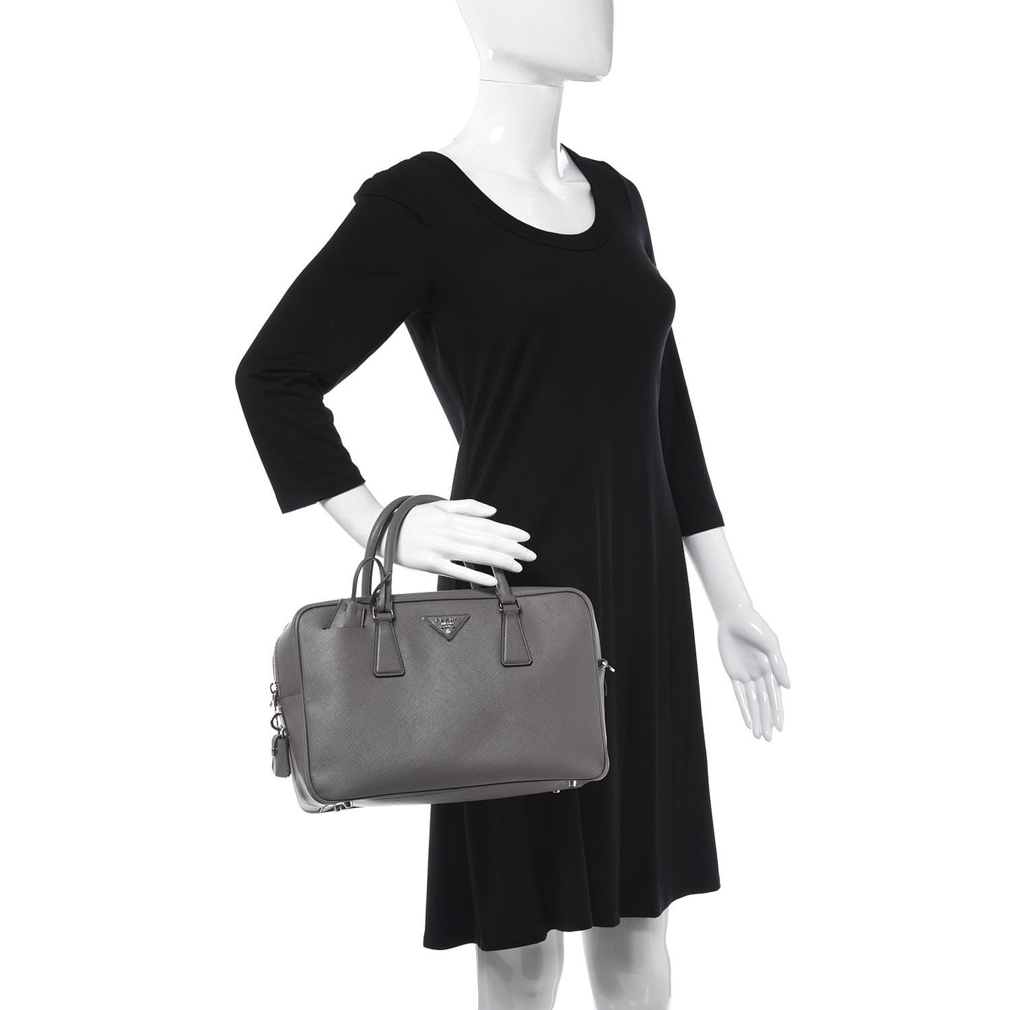 Saffiano Lux Bowler Marmo