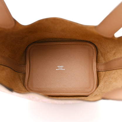 Hermes Swift Micro Lucky Daisy Picotin Lock Chai Rose White 5 of 10