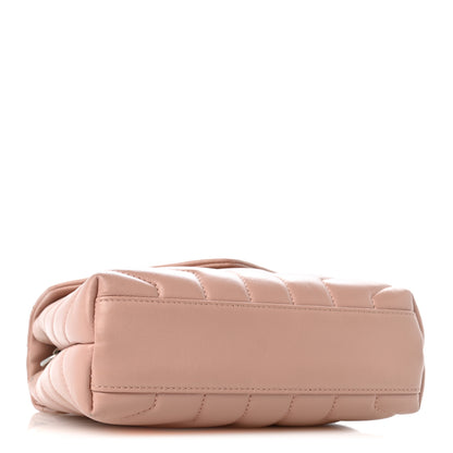 Saint Laurent Calfskin Y Quilted Monogram Toy Loulou Crossbody Bag Tender Pink 4 of 13