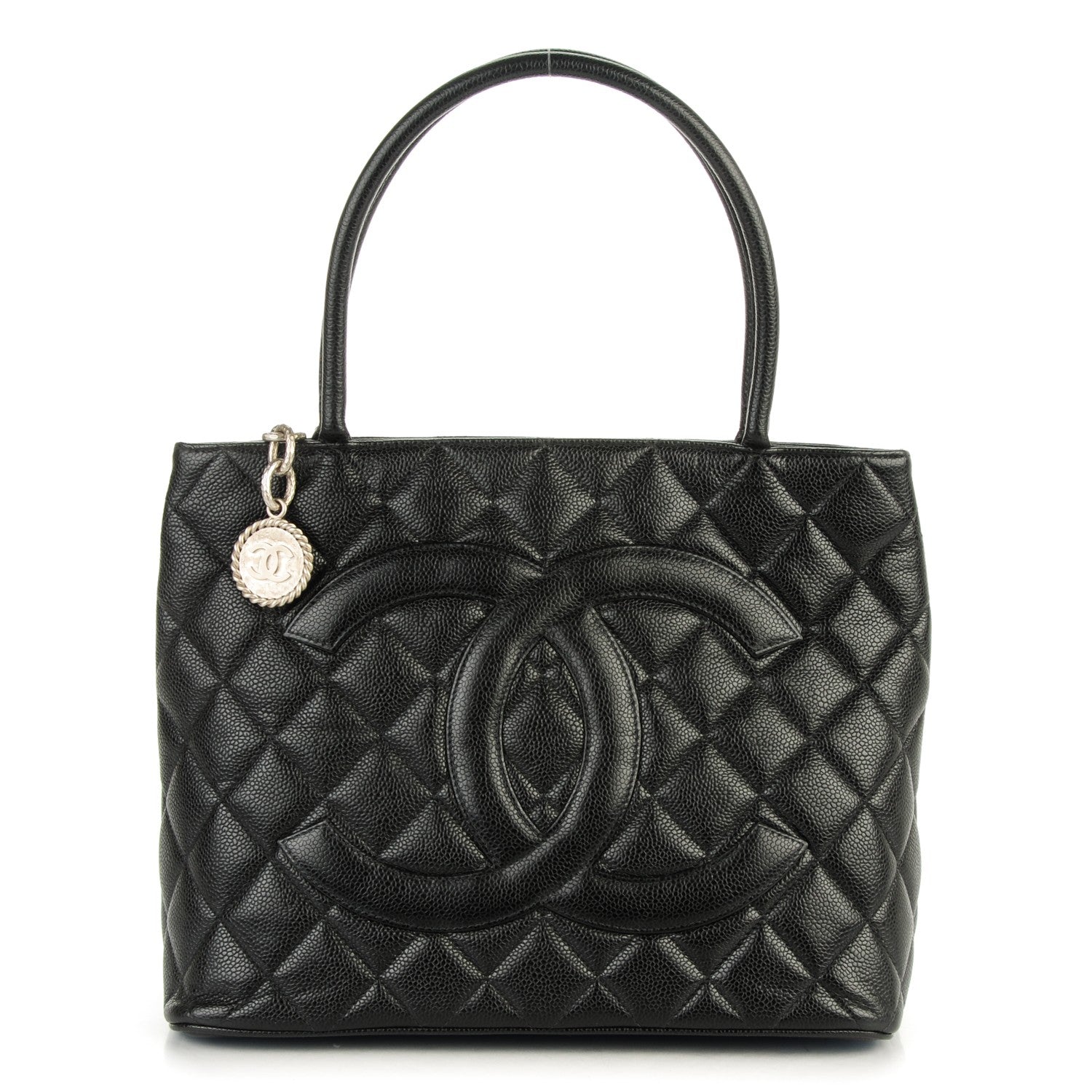 Chanel Caviar Quilted Medallion Tote Black 1 of 7