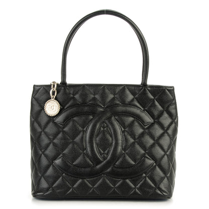 Chanel Caviar Quilted Medallion Tote Black 1 of 7
