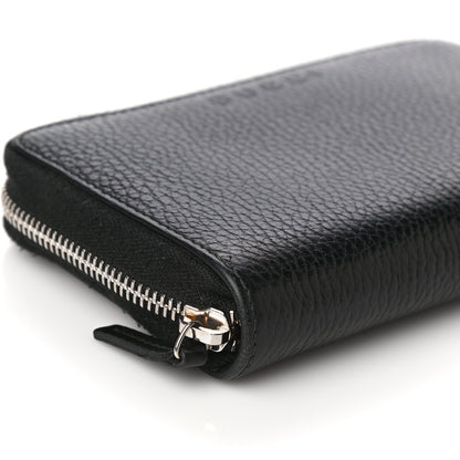 Gucci Pebbled Calfskin Zip Around Wallet Black 5 of 15