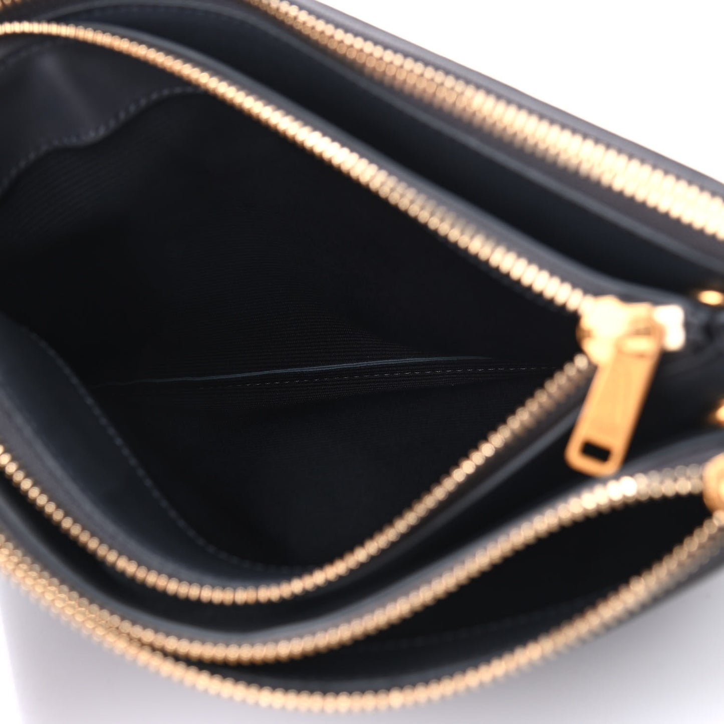 Lambskin Large Trio Crossbody Bag Grey