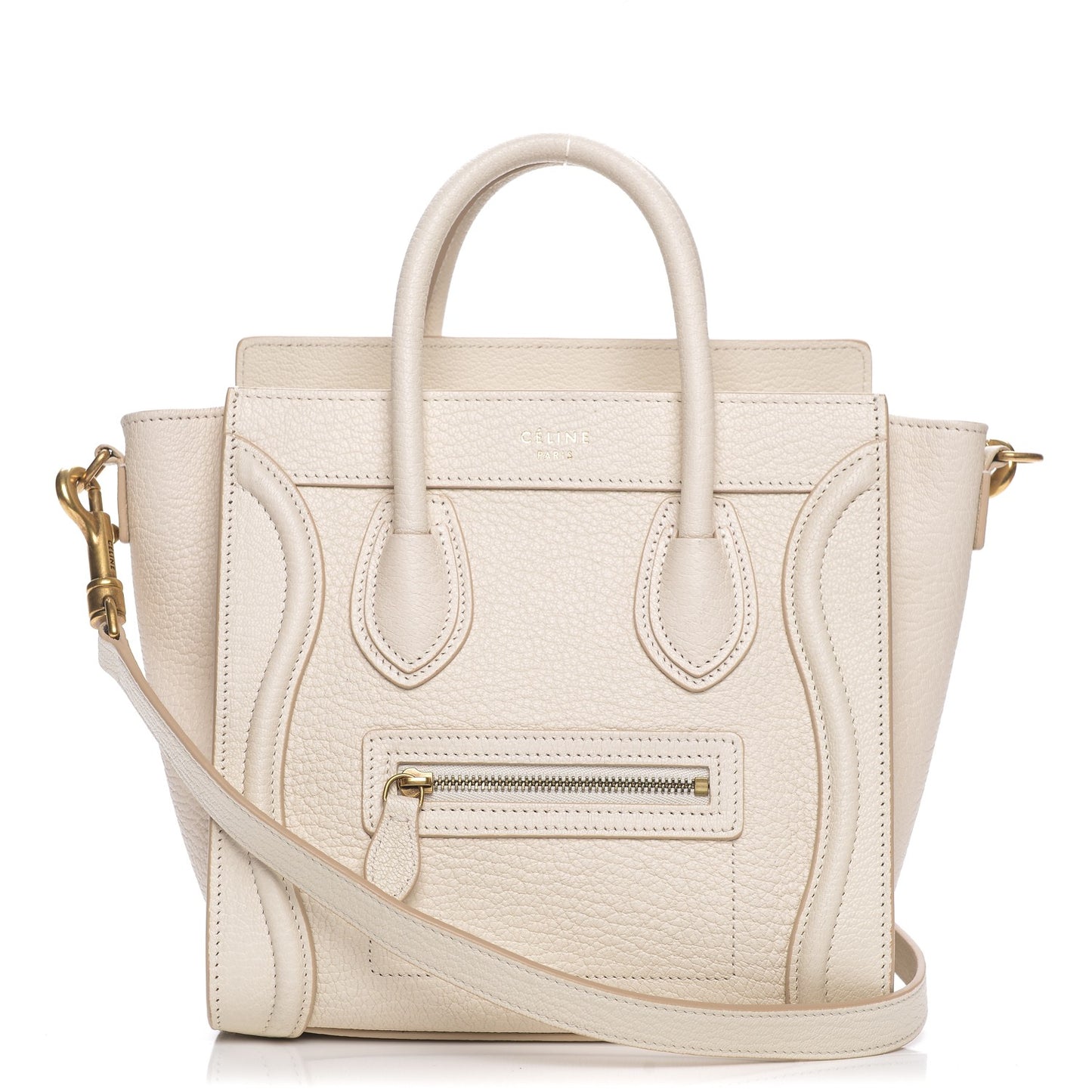 Goatskin Nano Luggage White