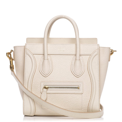 Celine Goatskin Nano Luggage White 1 of 6