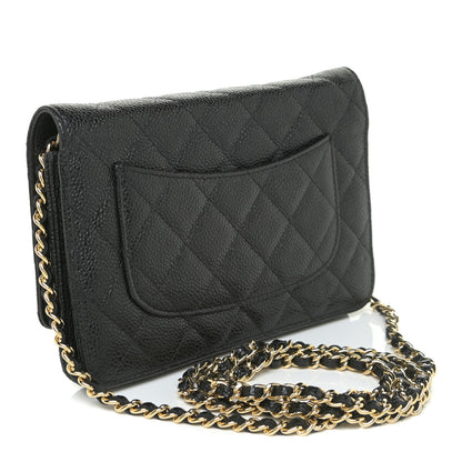 Chanel Caviar Quilted Wallet On Chain WOC Black 3 of 14