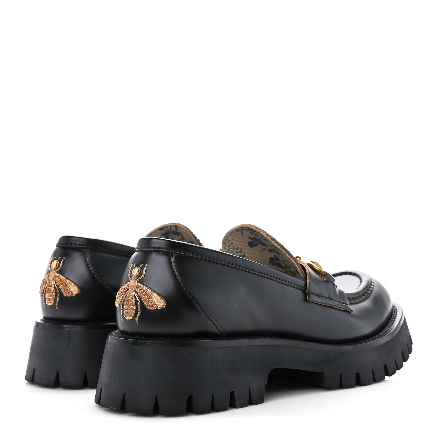 Cordovan Lux Womens Harald Horsebit 25mm Platform Loafers 38 Black