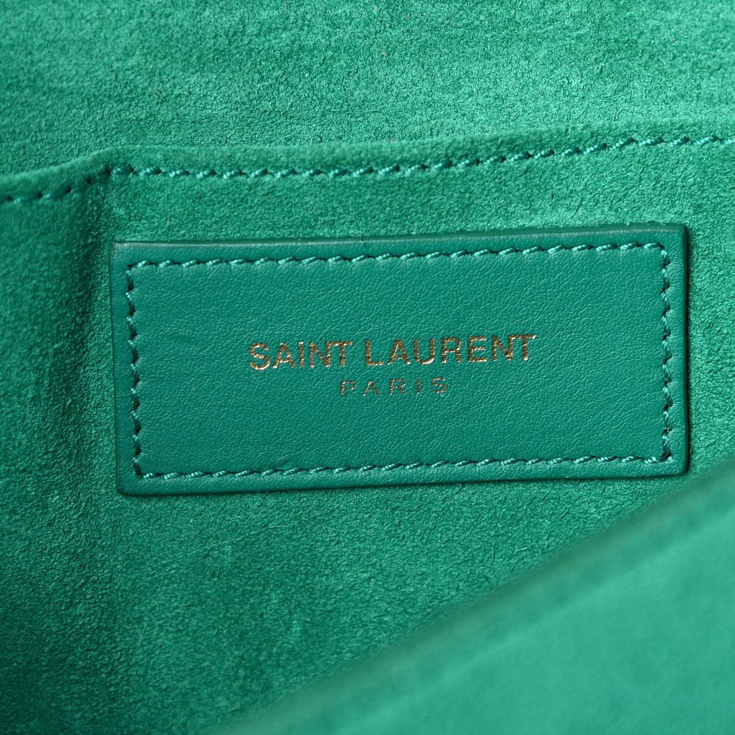 Saint Laurent Calfskin Small Classic Y Satchel Green 5 of 10