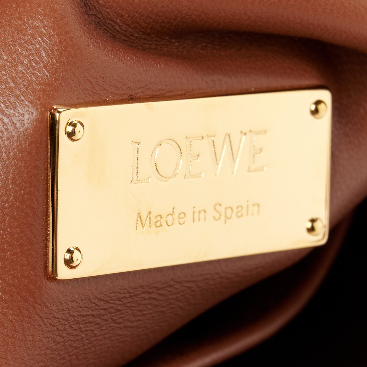 Loewe Nappa Lambskin Small Featherlight Puzzle Bag Pecan 6 of 11