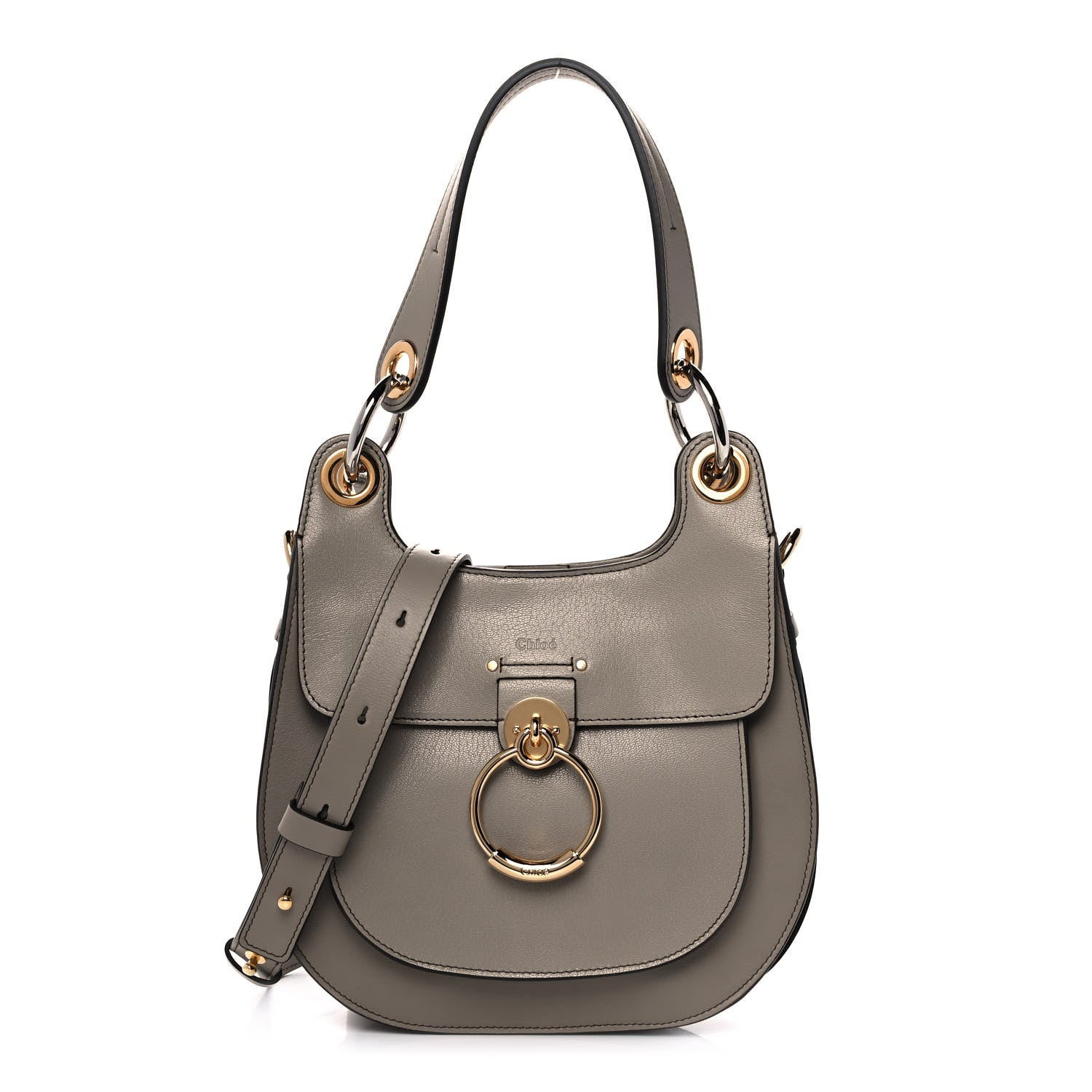Chloe Calfskin Medium Tess Hobo Grey 1 of 11