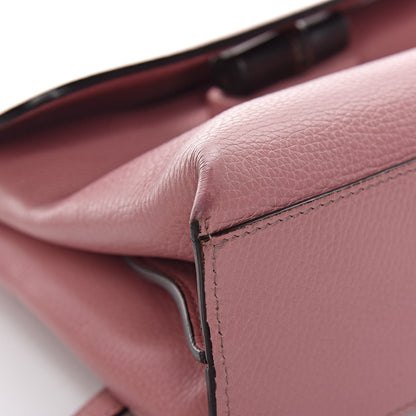 Gucci Cellarius Calfskin Small Bamboo Daily Top Handle Bag Carmine Rose 9 of 13