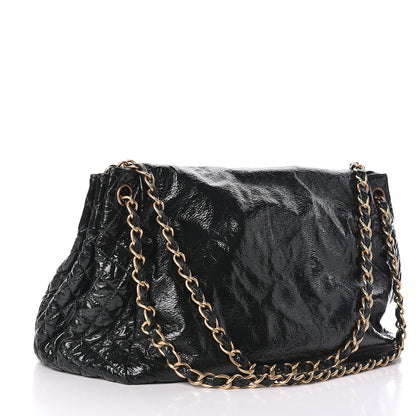 Chanel Vinyl Rock and Chain XL Flap Dark Green 3 of 13
