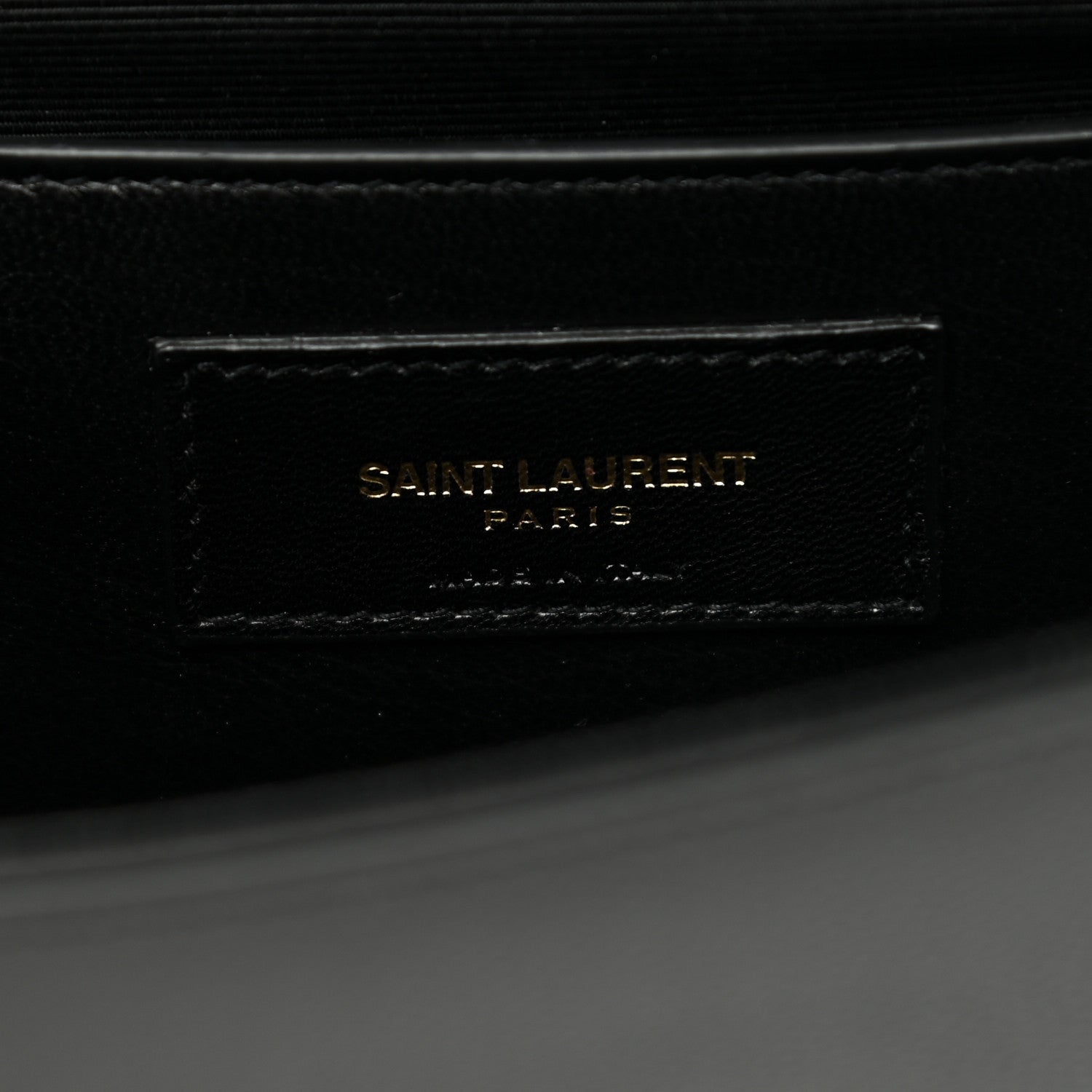 Saint Laurent Grain De Poudre Monogram Cassandre Clutch Black 6 of 6