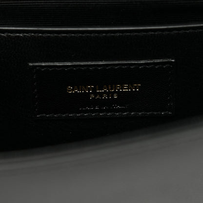 Saint Laurent Grain De Poudre Monogram Cassandre Clutch Black 6 of 6