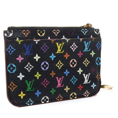 Louis Vuitton Monogram Multicolor Key Pouch Black Grenade 3 of 8