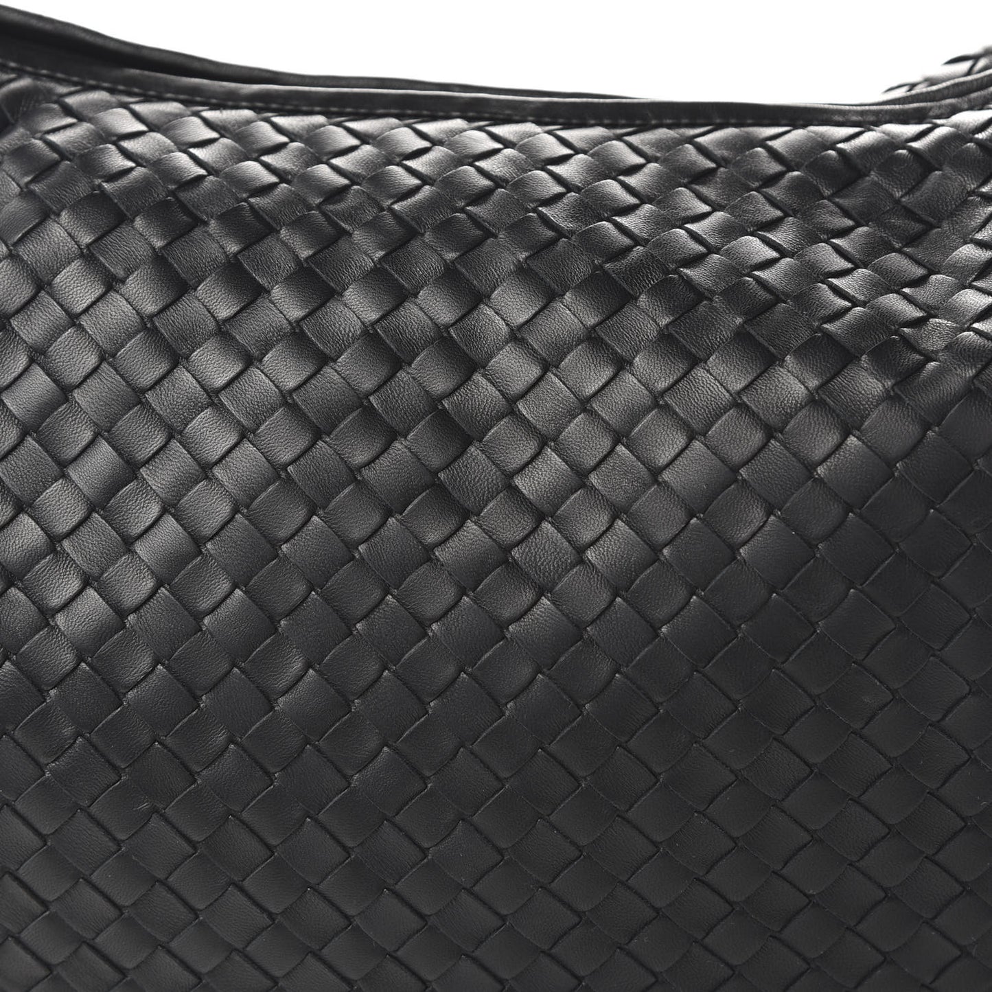 Nappa Intrecciato Large Veneta Hobo Black