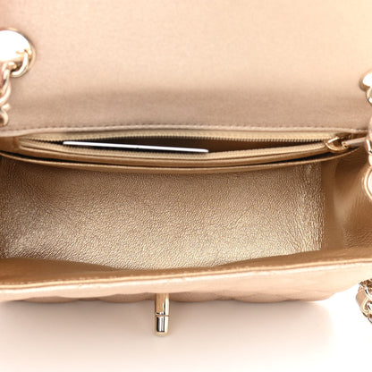 Chanel Metallic Lambskin Quilted Mini Square Flap Gold 4 of 9