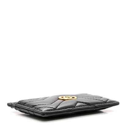 Gucci Calfskin Matelasse GG Marmont Card Holder Black 4 of 6