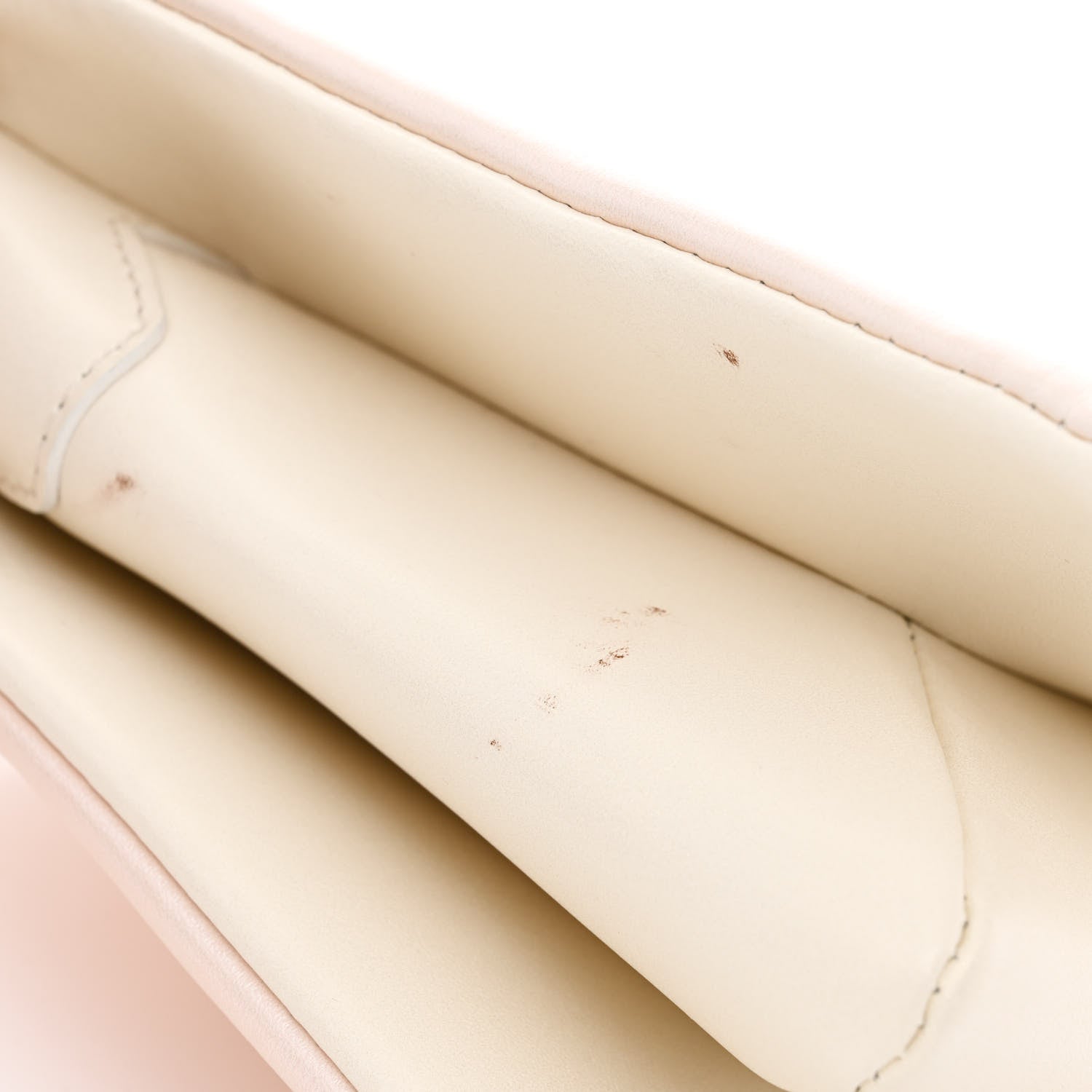 Louis Vuitton Pearlescent Lambskin Embossed Monogram Coussin PM Beige Rose 12 of 13