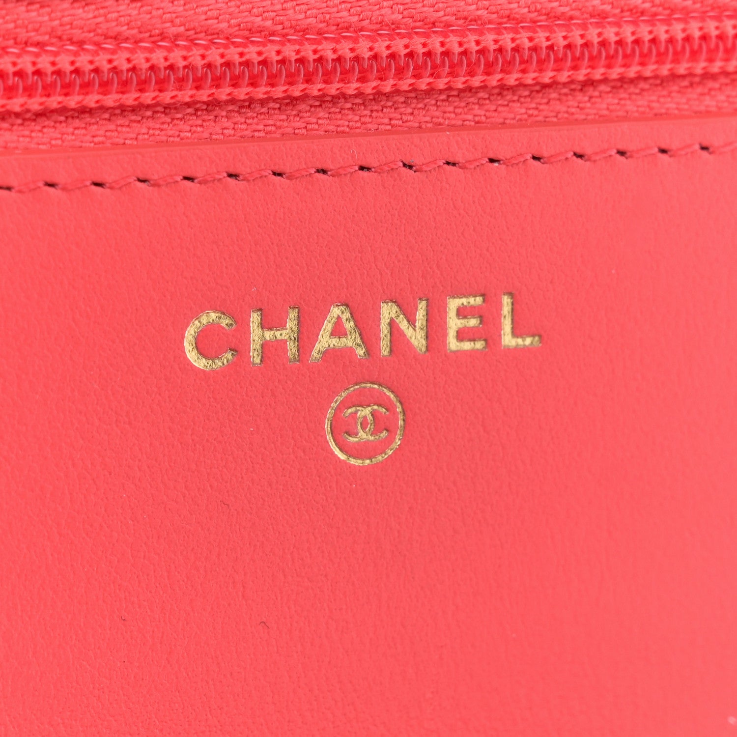 Chanel Caviar Quilted Bow Wallet On Chain WOC Orange 6 of 11
