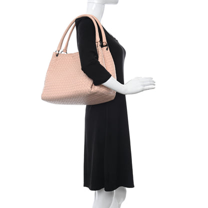 Bottega Veneta Nappa Intrecciato Parachute Bag Flamingo 2 of 10