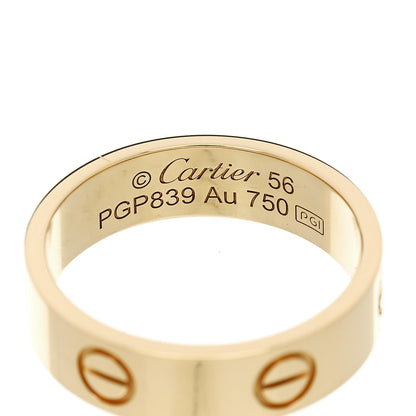 Cartier 18K Yellow Gold 5.5mm LOVE Ring 56 7.75 4 of 5